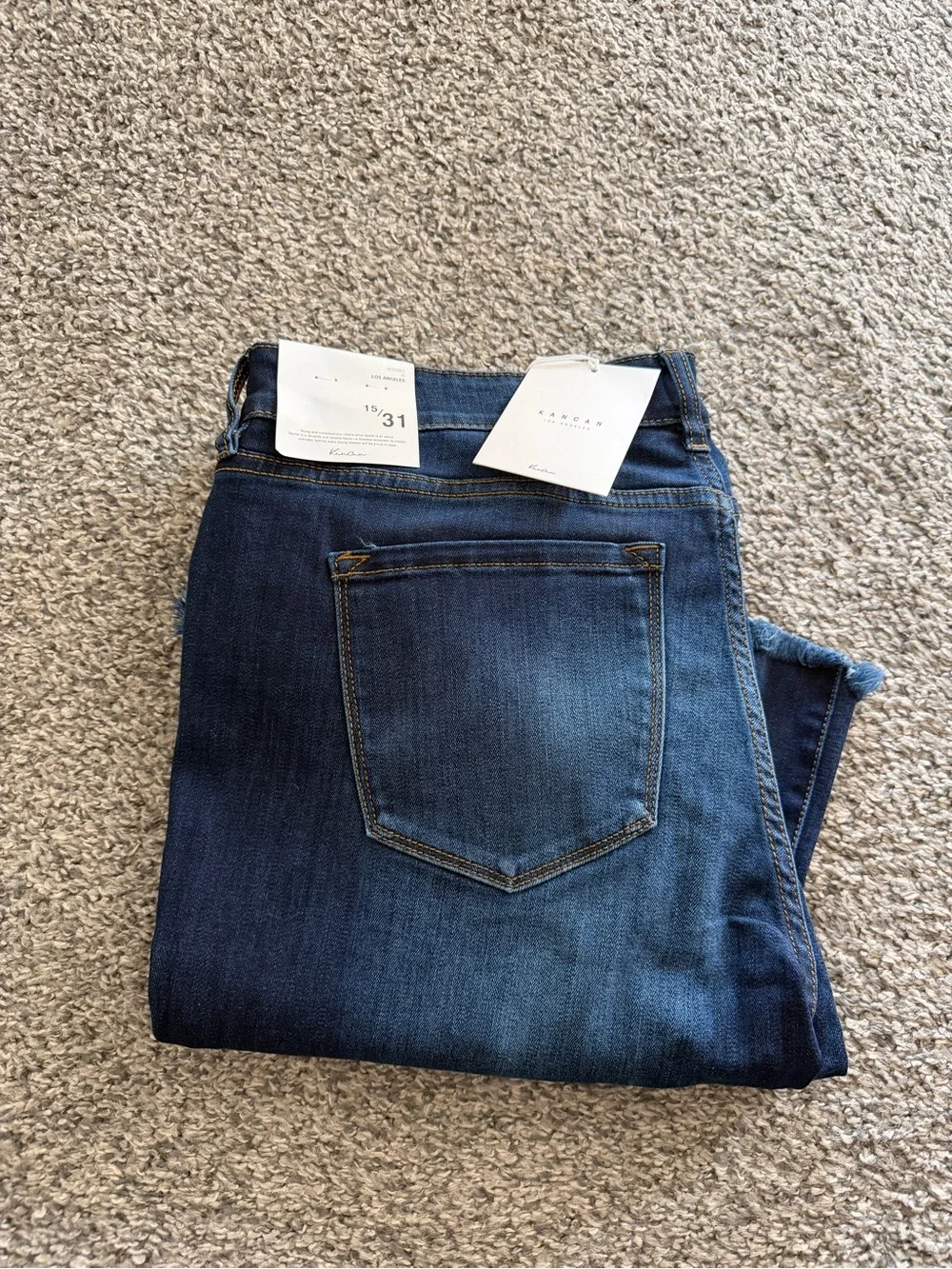 KanCan Women's Boot Cut Jeans - Dark Blue Wash